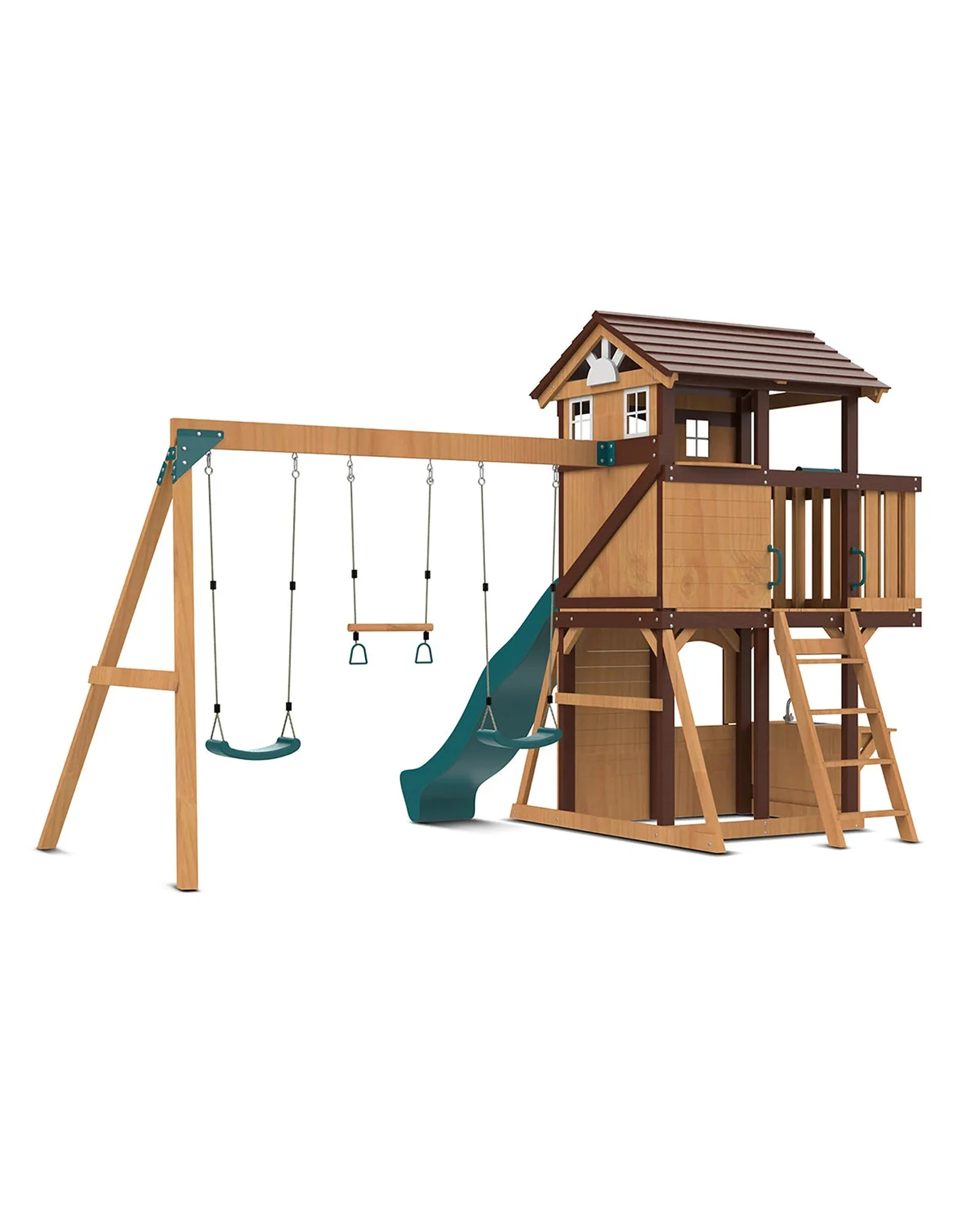 Lifespan Kids Darlington Play Centre Set with 2.2m Green Slide