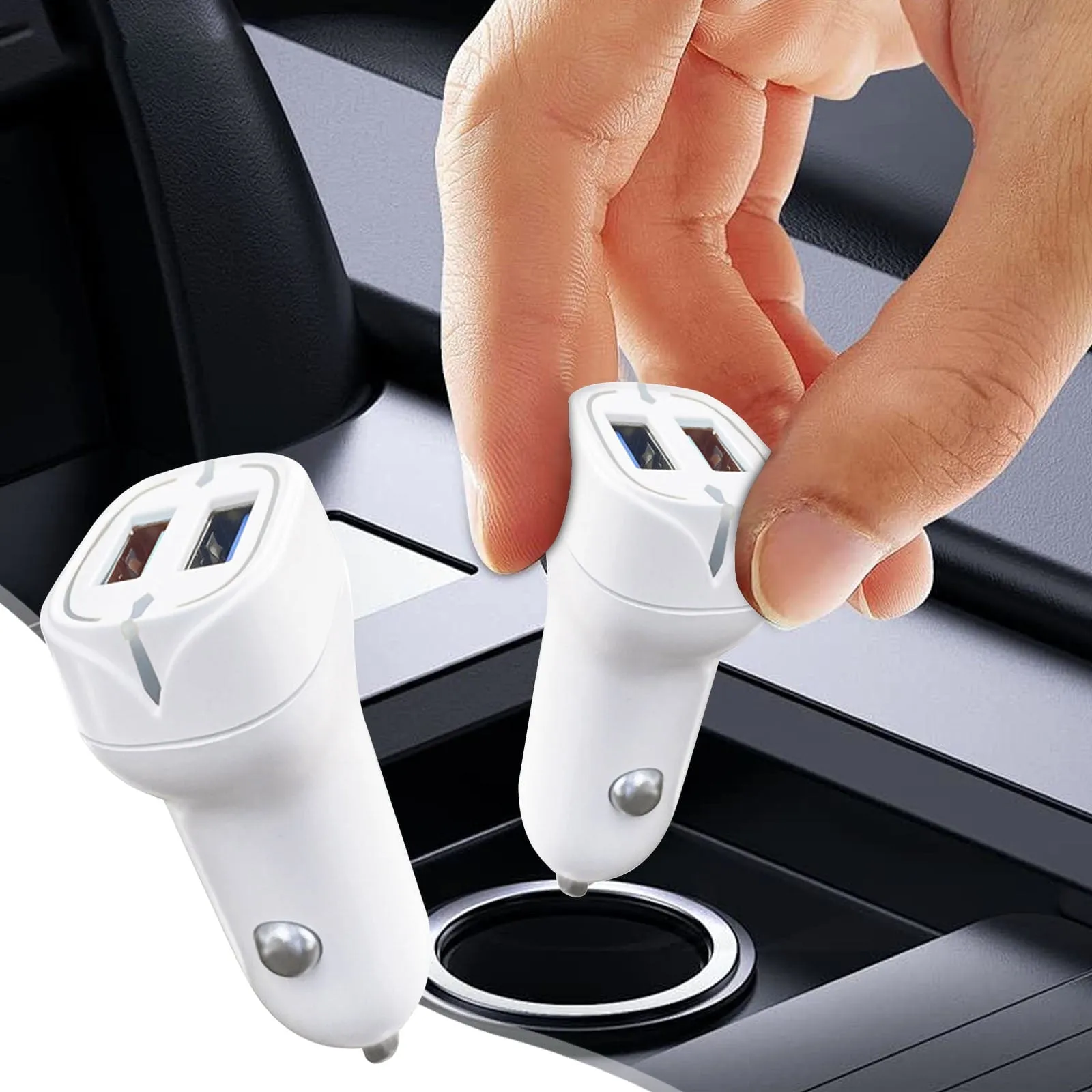 modern Car Charger Fast Charge Mini Mobile Phone Car Charger Ended Usb Power Multi-Charge Portable Car General-Purpose Fast Charging Car Charger Fast Charge Car Charger