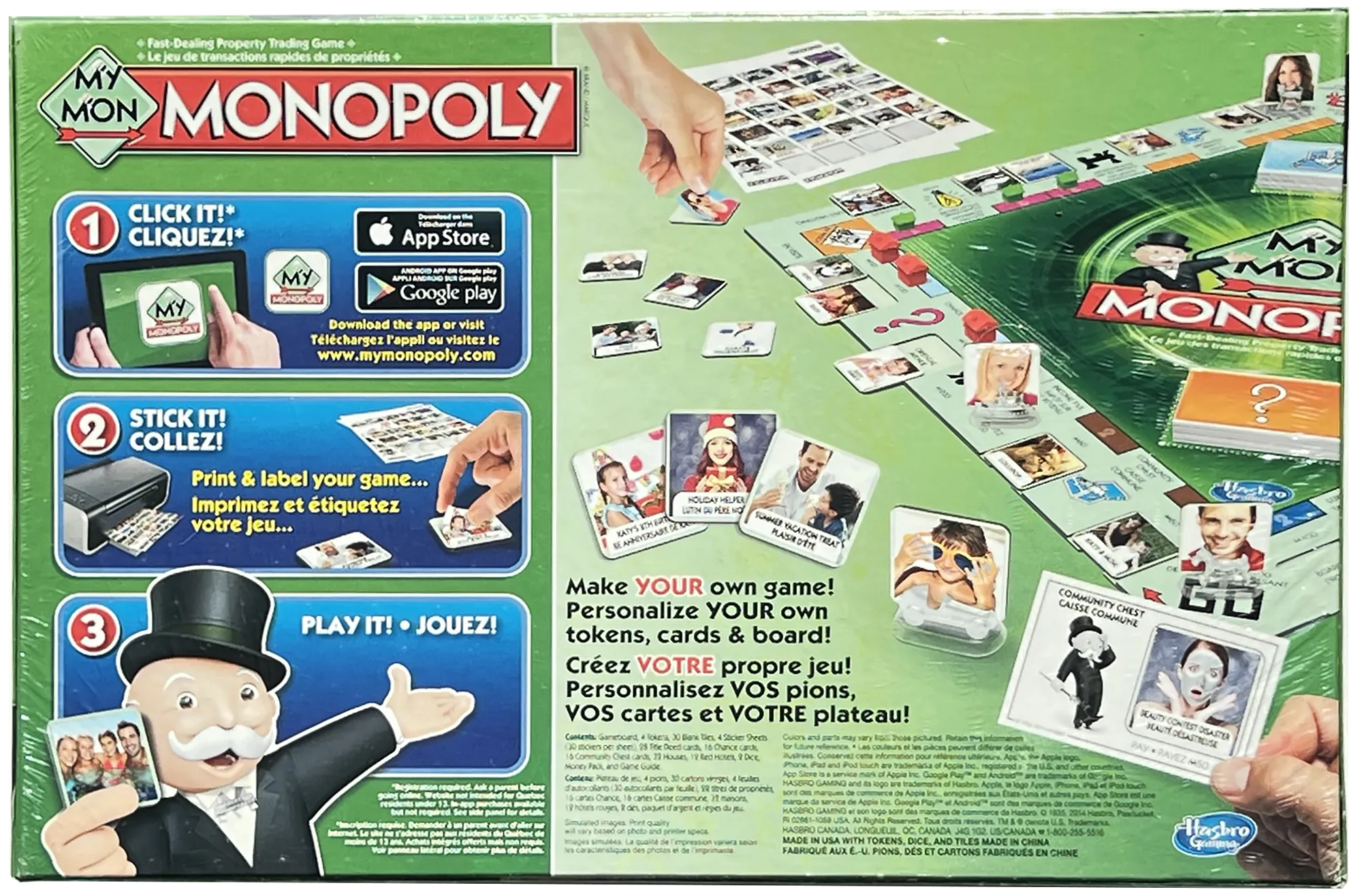 My Mon Monopoly Board Game, French and English