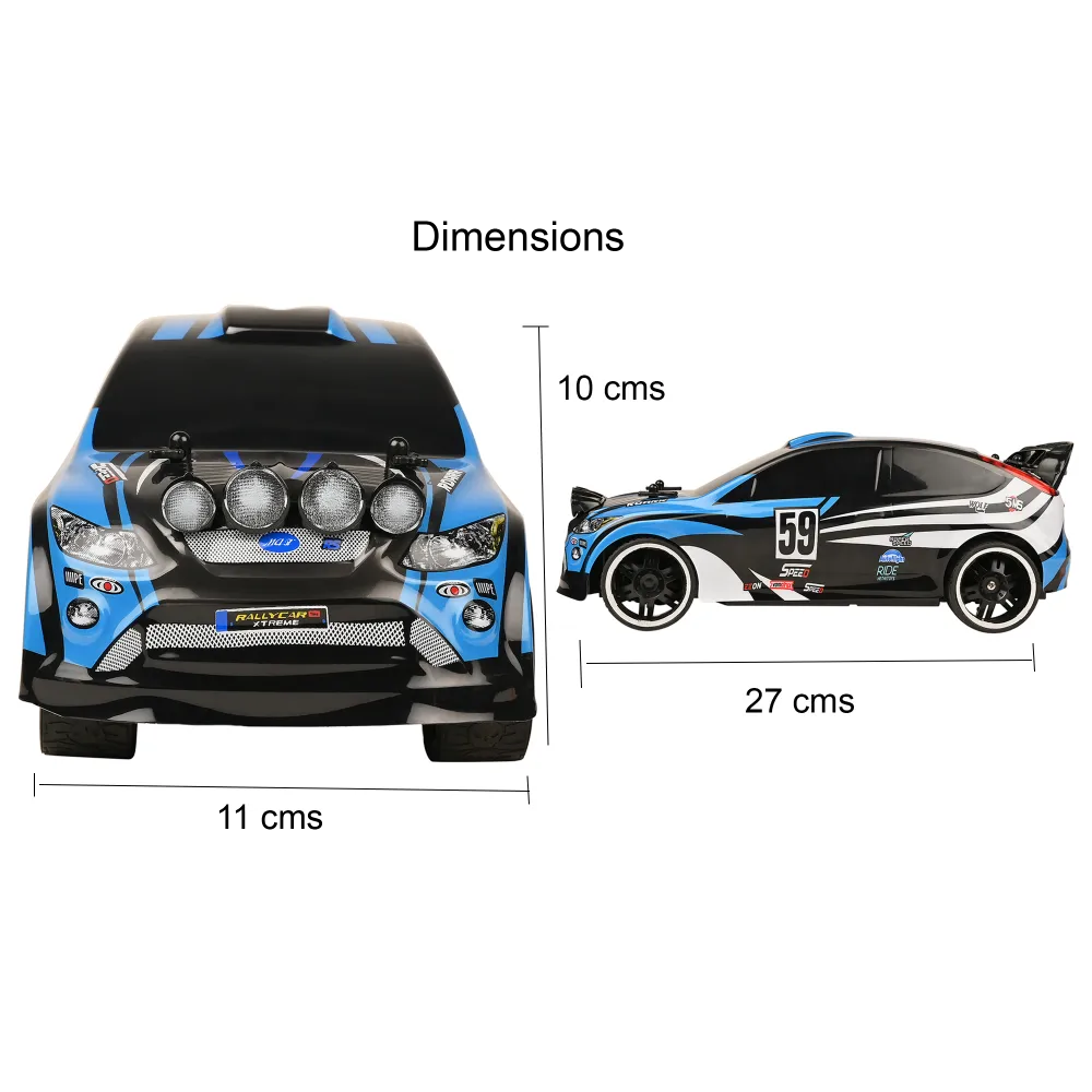 Rally Xtreme Racing Car(1:16) Blue For Children