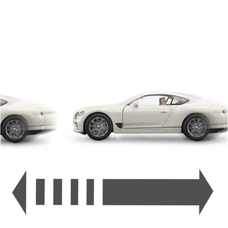 Resembling Bentley Continental GT Diecast Car | White