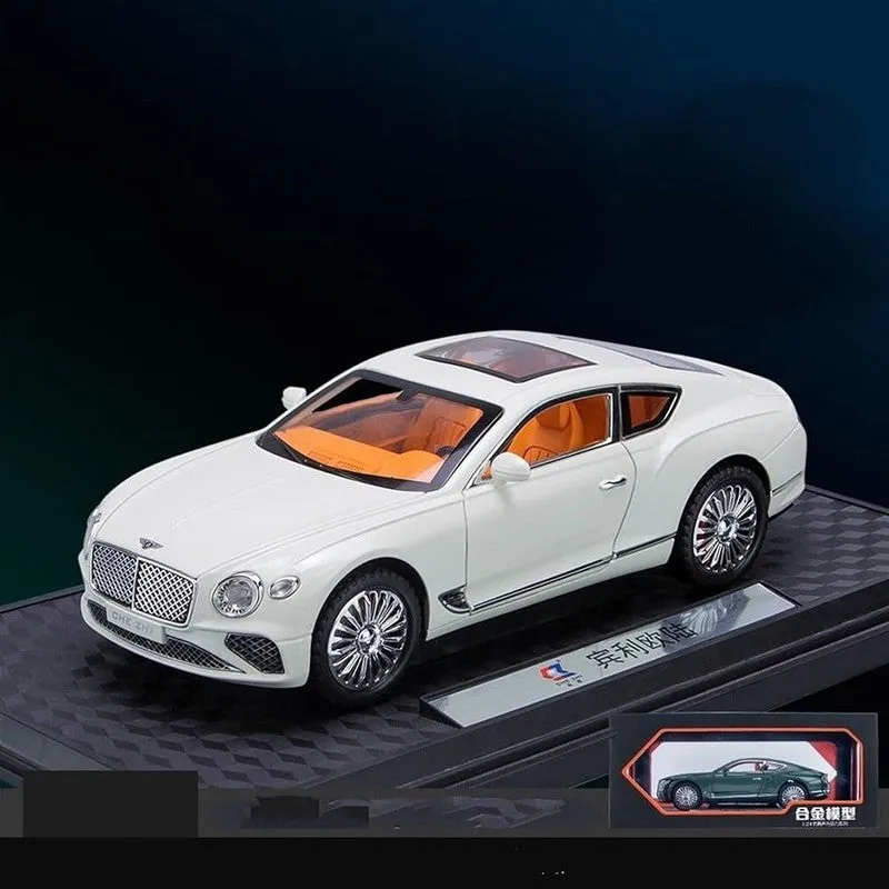 Resembling Bentley Continental GT Diecast Car | White