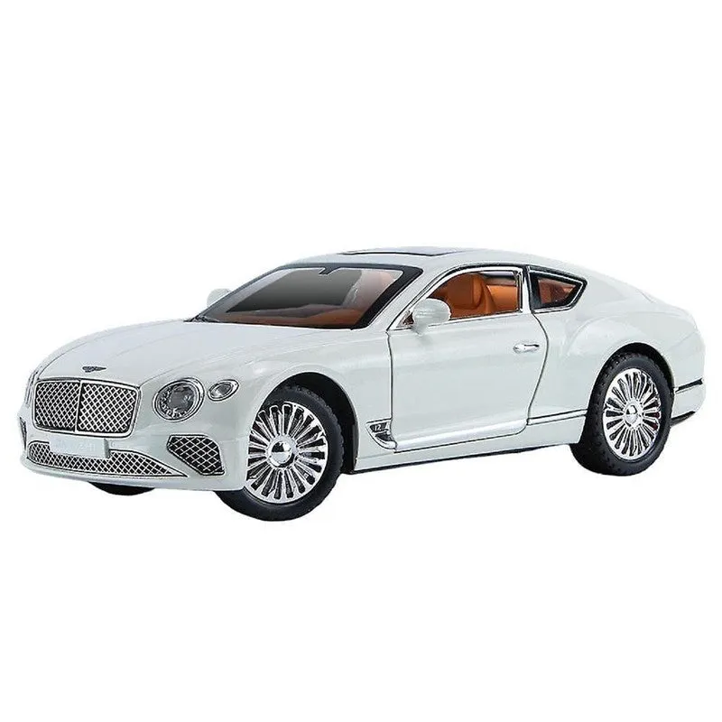 Resembling Bentley Continental GT Diecast Car | White