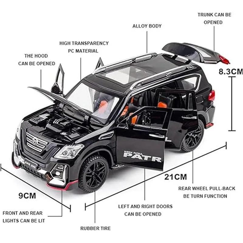 Resembling Big Size Car Diecast 1:24 Scale Model Petrol Alloy Metal Car