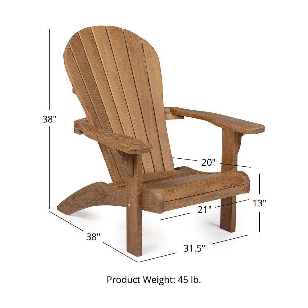 Savannah Grade A Teak Adirondack Chair