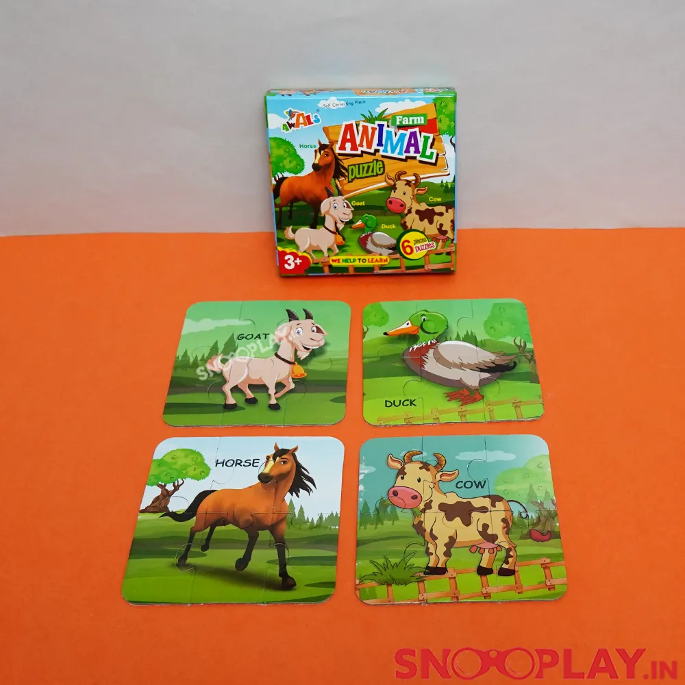 Set of 5 Puzzle Boxes for Kids Return Gifts (Each Box contains 4 Puzzles)