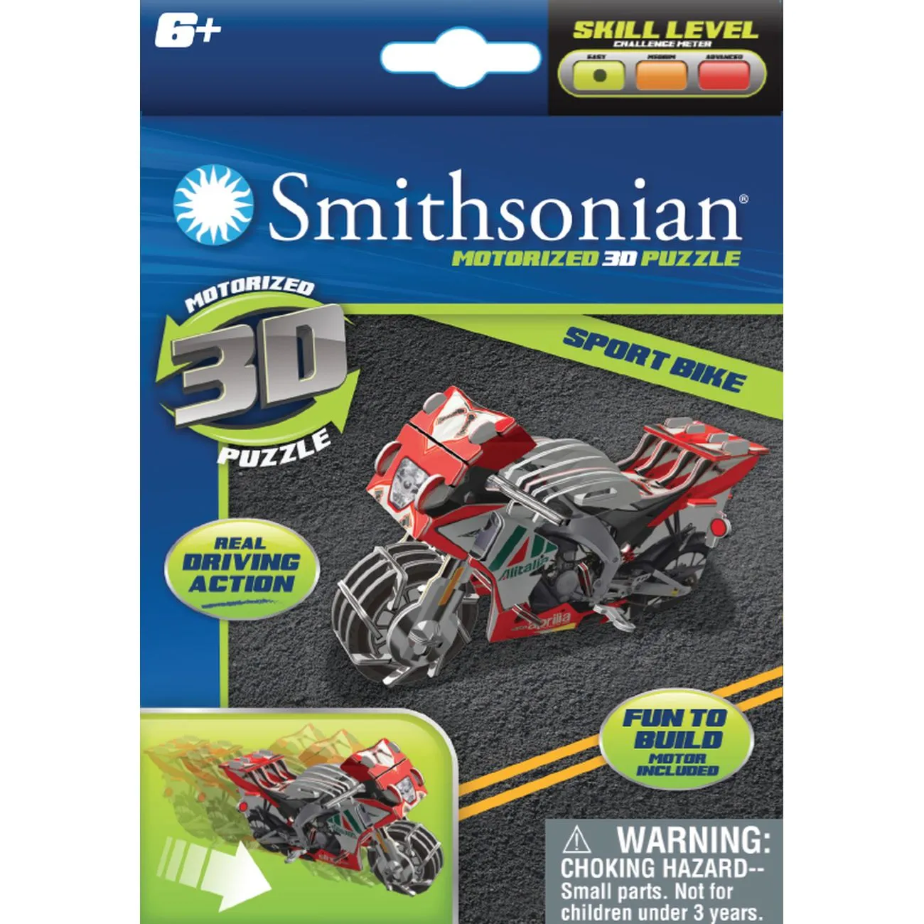 Smithsonian Motorized 3D Puzzle Vehicles Sport Bike