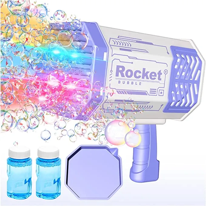 Soap Bubble Gun Machine with 69 Holes