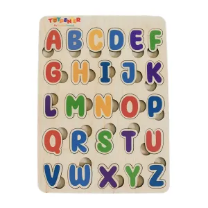 TOYPENTER Wooden Learning Educational Board for Kids, Puzzle Toys for 2 Years Old Boys & Girls - Combo Pack (Alphabets & Numbers) (ABC & 123)