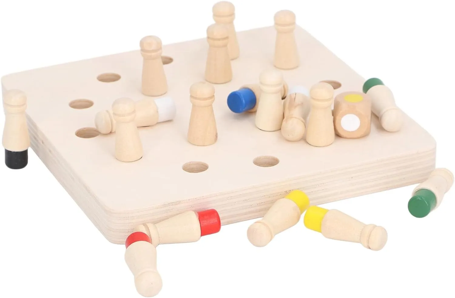 Wooden Color Memory Chess Game - 067