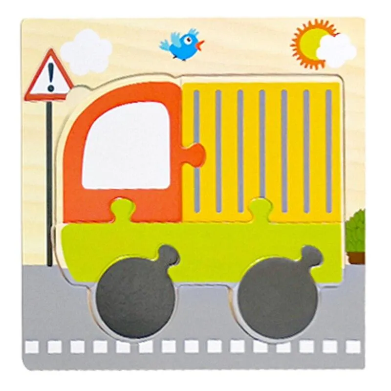 Wooden Toys 3D Puzzle Jigsaw BoardToys for Children Kids Baby Early Educational Brain Teaser Animal Cartoon Puzzle